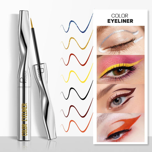 Quick-Dry Waterproof Multichrome Liquid Eyeliner Pen | Long-Lasting Sweat-Proof Precision Eye Liner