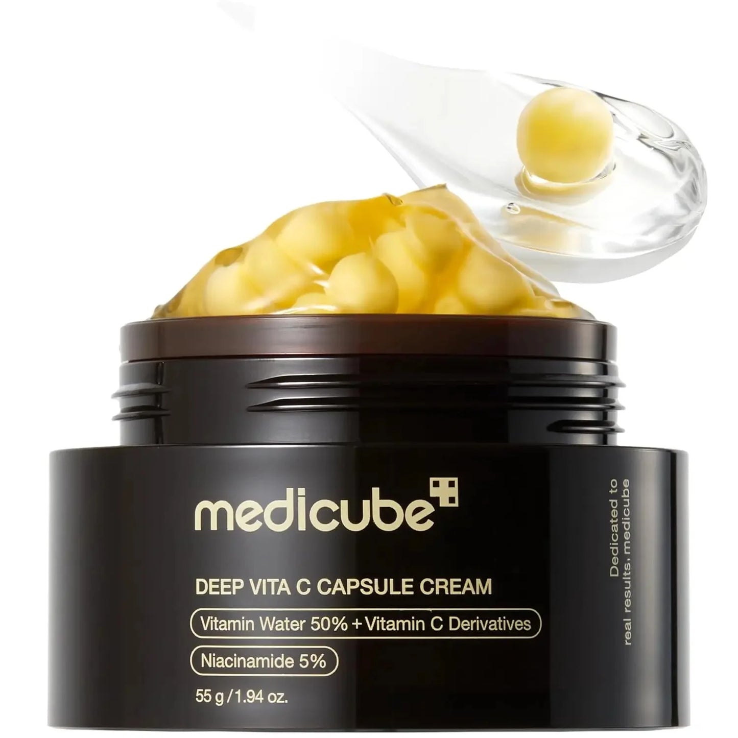 Medicube Bosman Deep Vitamin C Golden Capsule Face Cream – Liposome Brightening Moisturizer for Wrinkles, Dark Spots & Radiant Skin (50ml)