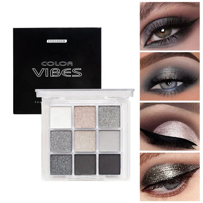 High Pigment Waterproof Glitter Eyeshadow Palette – Long-Lasting Glitter Shades