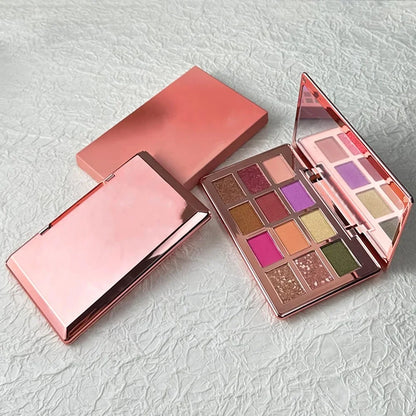 Shimmer & Matte High-Pigment Eyeshadow Palette – Long-Lasting Blendable Makeup Palette