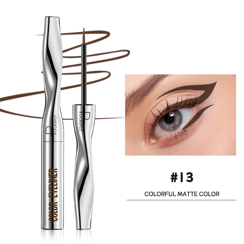 Quick-Dry Waterproof Multichrome Liquid Eyeliner Pen | Long-Lasting Sweat-Proof Precision Eye Liner