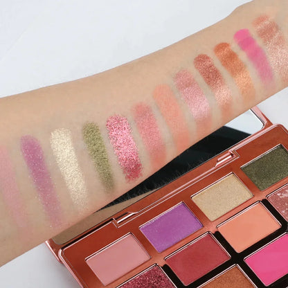 Shimmer & Matte High-Pigment Eyeshadow Palette – Long-Lasting Blendable Makeup Palette