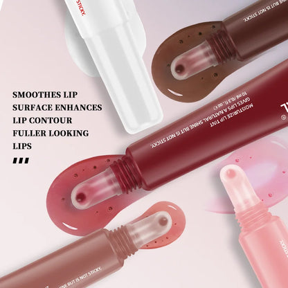 Plump & Shine Vegan Lip Oil – Hydrating Moisturizing Lip Glaze