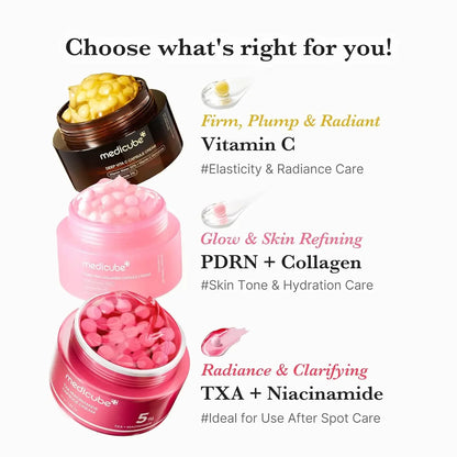 Medicube Bosman Deep Vitamin C Golden Capsule Face Cream – Liposome Brightening Moisturizer for Wrinkles, Dark Spots & Radiant Skin (50ml)