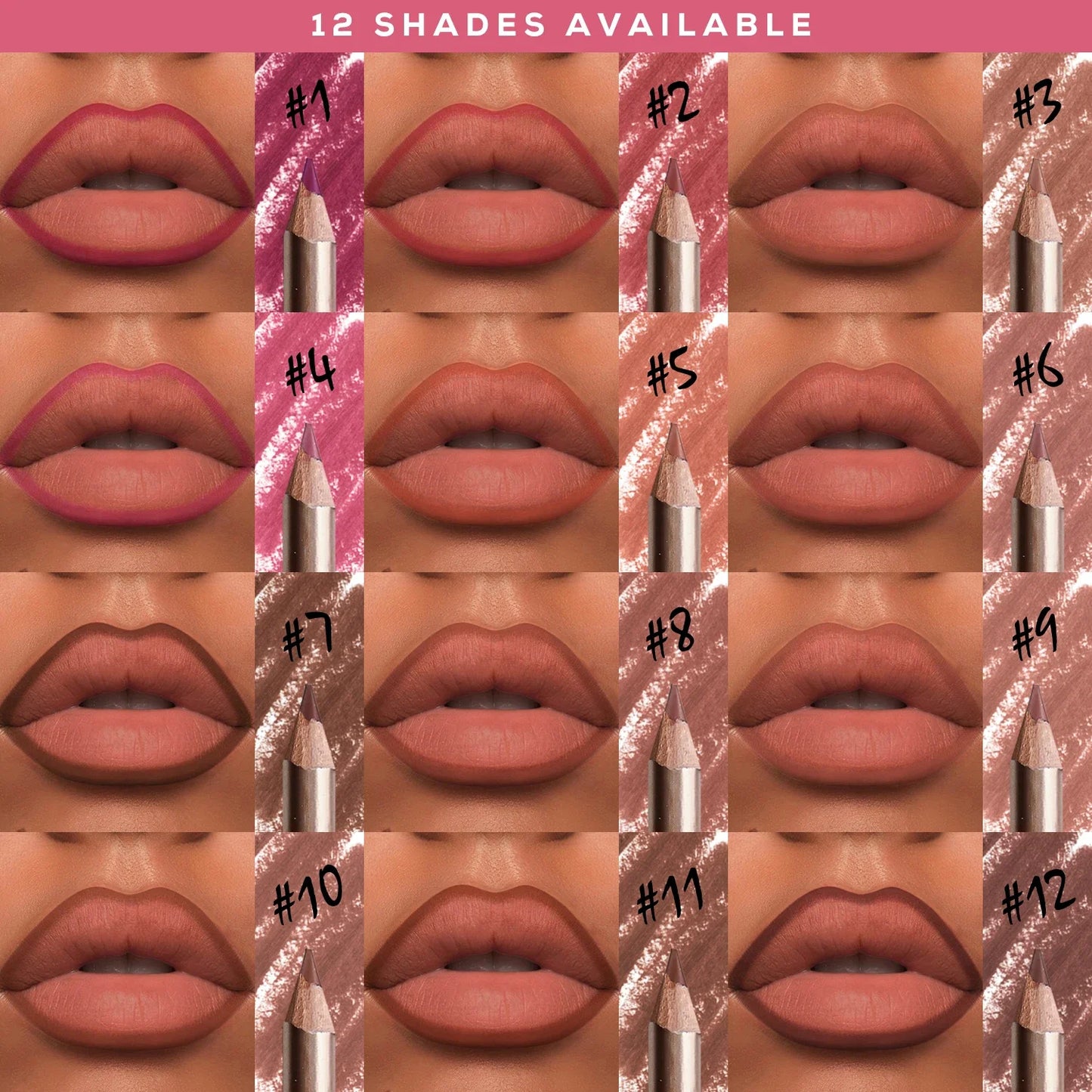 Vegan Lip Liner Pencil – Long-Lasting, Smudge-Proof & Cruelty-Free | Smooth Precision Lip Contour