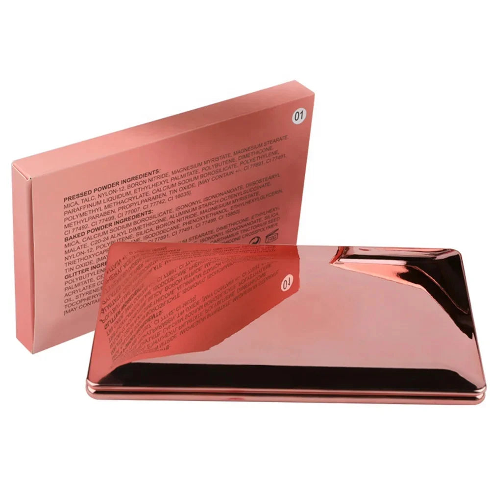 Shimmer & Matte High-Pigment Eyeshadow Palette – Long-Lasting Blendable Makeup Palette