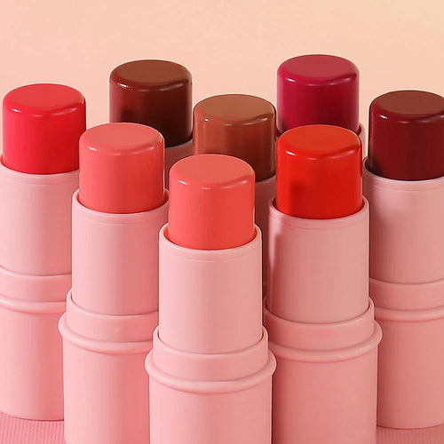 Cream Blush Stick – Natural Matte Lip & Cheek Tint | Lightweight Dewy Finish Makeup Stick