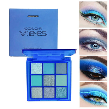 High Pigment Waterproof Glitter Eyeshadow Palette – Long-Lasting Glitter Shades