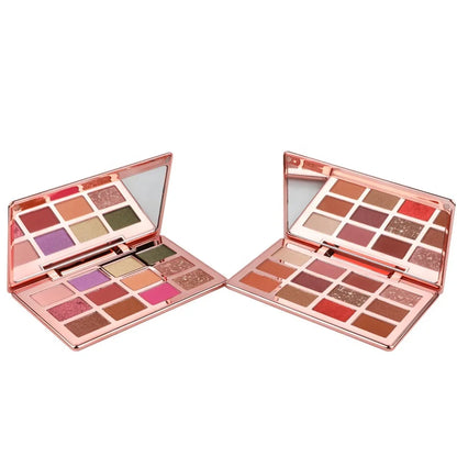 Shimmer & Matte High-Pigment Eyeshadow Palette – Long-Lasting Blendable Makeup Palette