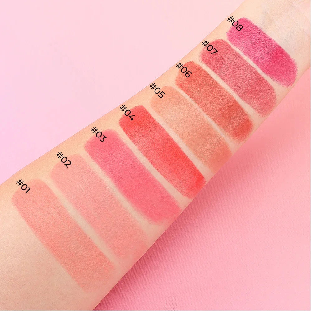 Cream Blush Stick – Natural Matte Lip & Cheek Tint | Lightweight Dewy Finish Makeup Stick