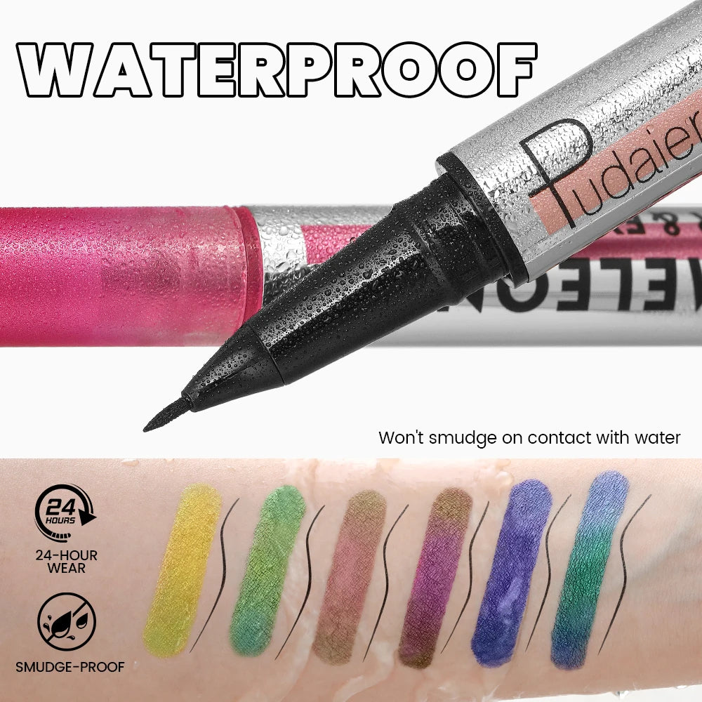 Waterproof 2-in-1 Chameleon Eyeliner Pen – Smooth, Long-Lasting & Non-Fading Black Eyeliner