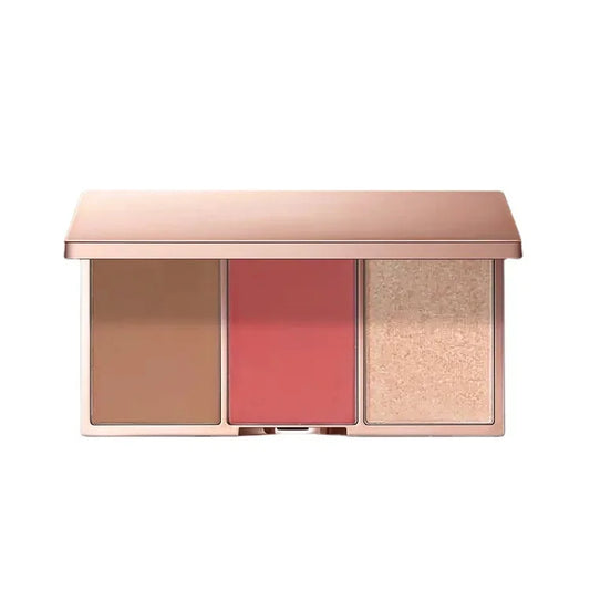 Glow & Blush 2-in-1 Face Makeup Palette | Radiant Highlighter & Blush Set