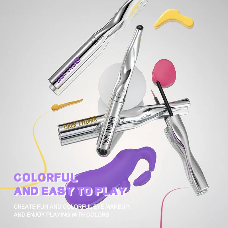 Quick-Dry Waterproof Multichrome Liquid Eyeliner Pen | Long-Lasting Sweat-Proof Precision Eye Liner