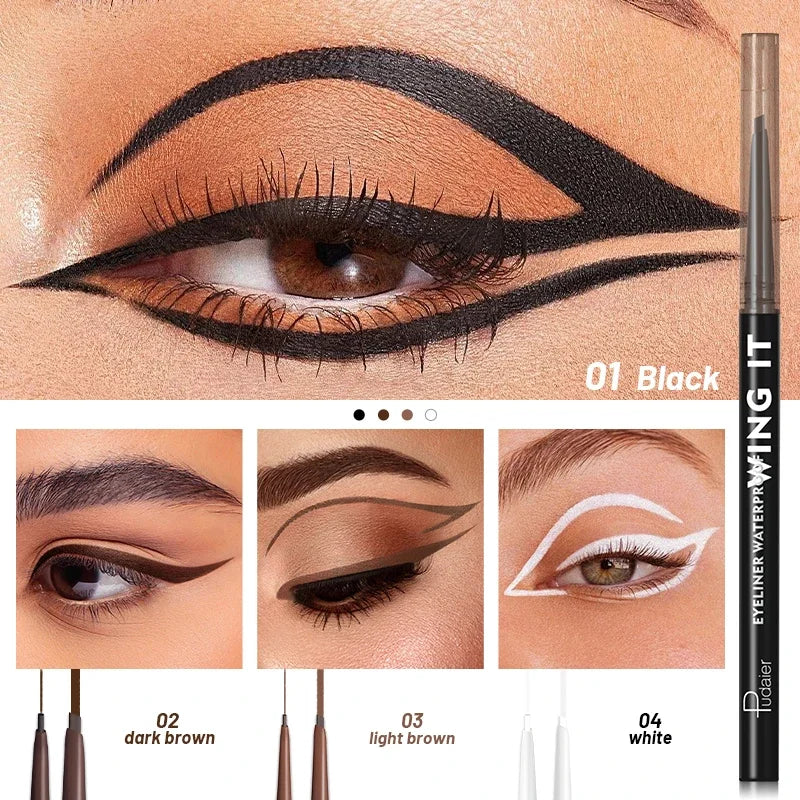 Waterproof Sweat-Proof Long-Lasting Matte Eyeliner Pencil | Smooth Non-Fading | Cruelty-Free Vegan Eye Liner