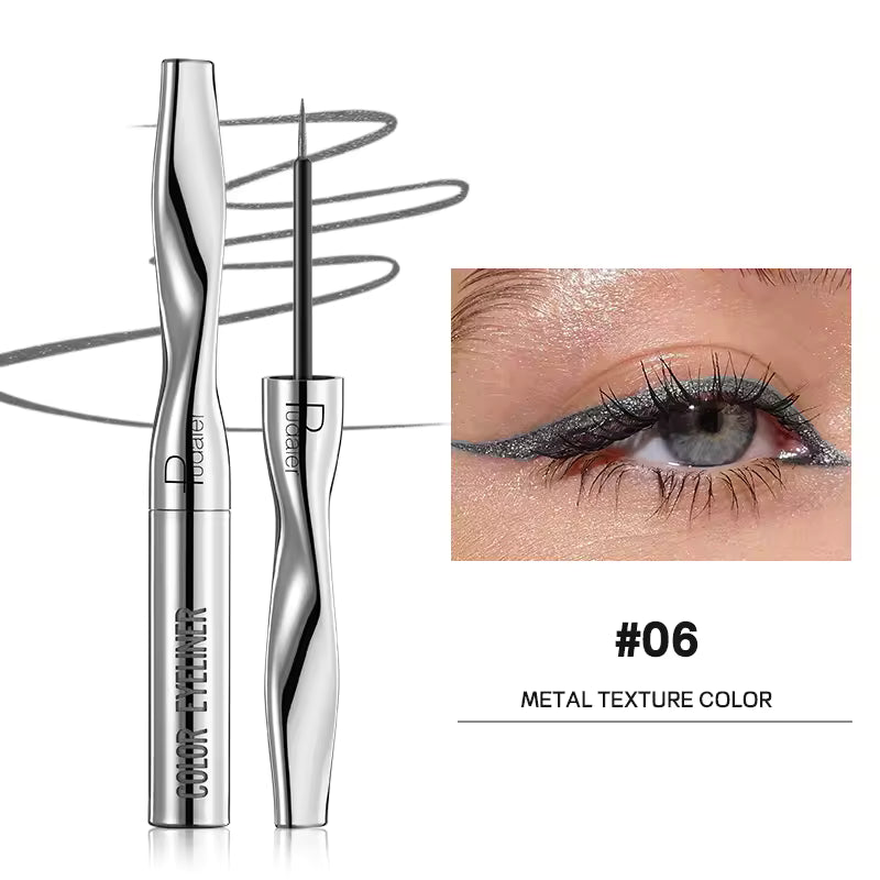 Quick-Dry Waterproof Multichrome Liquid Eyeliner Pen | Long-Lasting Sweat-Proof Precision Eye Liner