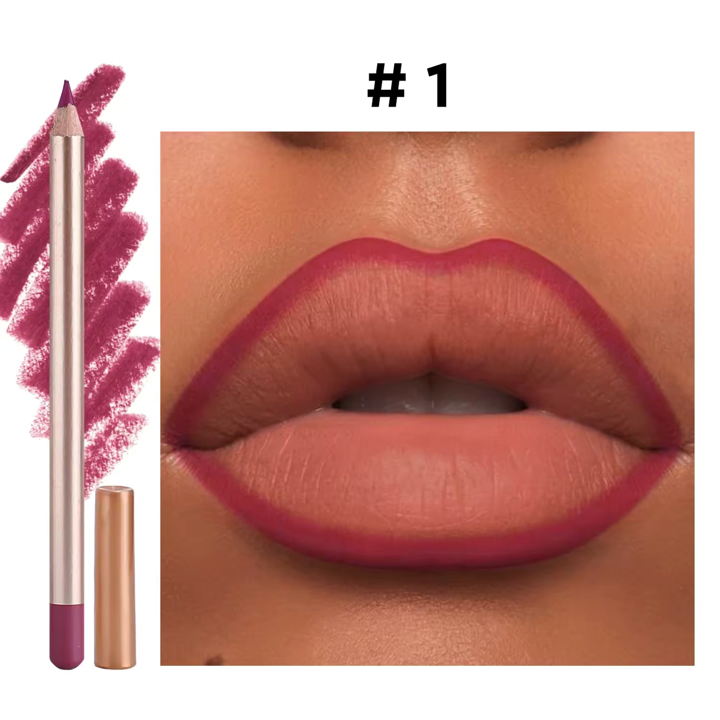 Vegan Lip Liner Pencil – Long-Lasting, Smudge-Proof & Cruelty-Free | Smooth Precision Lip Contour