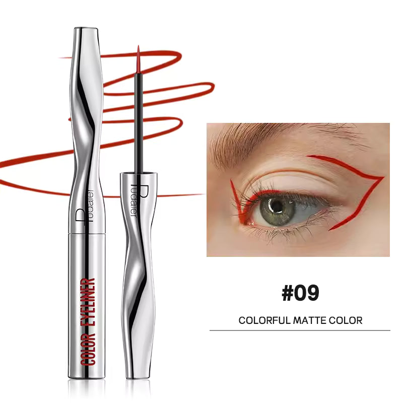 Quick-Dry Waterproof Multichrome Liquid Eyeliner Pen | Long-Lasting Sweat-Proof Precision Eye Liner