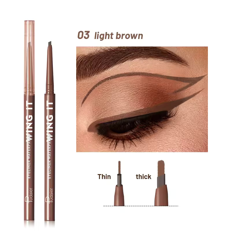 Waterproof Sweat-Proof Long-Lasting Matte Eyeliner Pencil | Smooth Non-Fading | Cruelty-Free Vegan Eye Liner