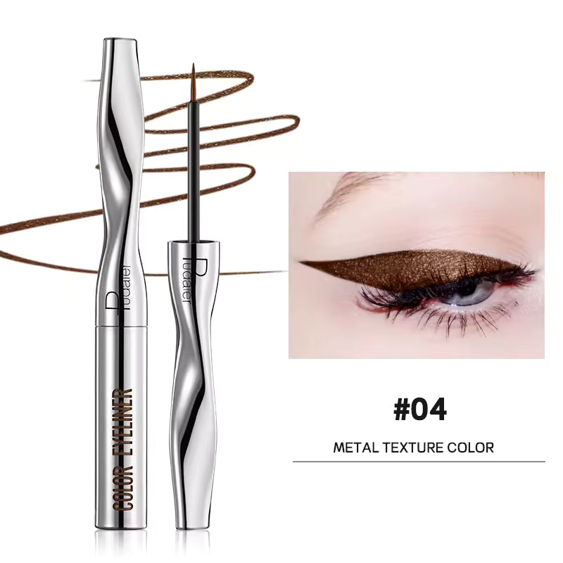 Quick-Dry Waterproof Multichrome Liquid Eyeliner Pen | Long-Lasting Sweat-Proof Precision Eye Liner