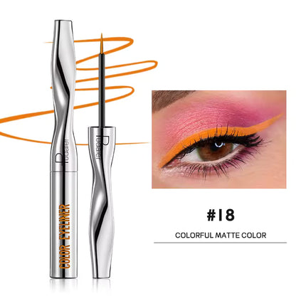 Quick-Dry Waterproof Multichrome Liquid Eyeliner Pen | Long-Lasting Sweat-Proof Precision Eye Liner