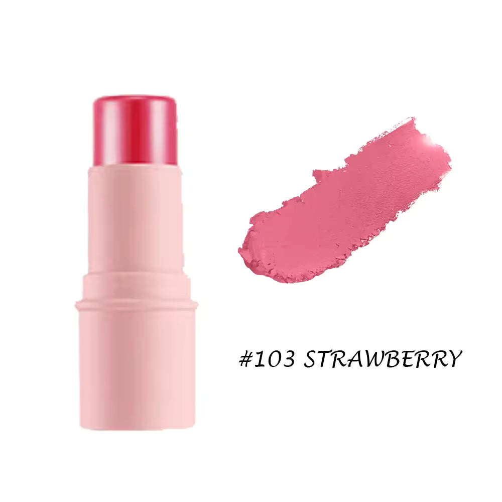 Cream Blush Stick – Natural Matte Lip & Cheek Tint | Lightweight Dewy Finish Makeup Stick