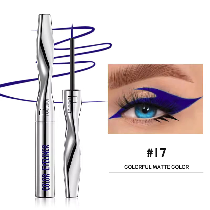 Quick-Dry Waterproof Multichrome Liquid Eyeliner Pen | Long-Lasting Sweat-Proof Precision Eye Liner
