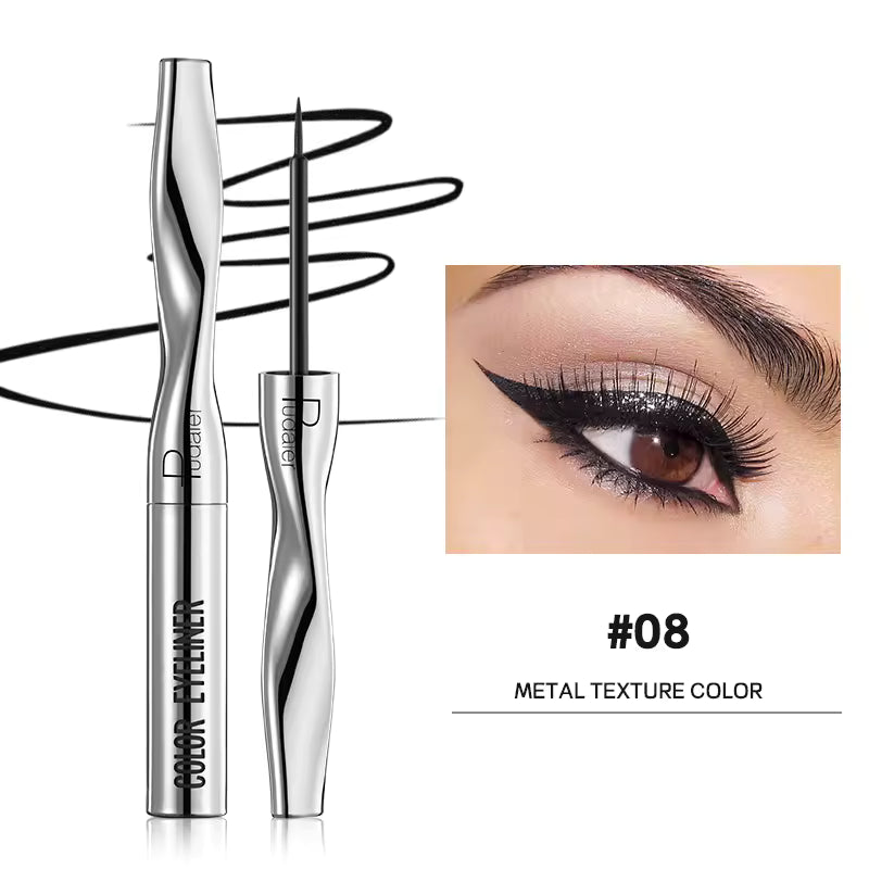 Quick-Dry Waterproof Multichrome Liquid Eyeliner Pen | Long-Lasting Sweat-Proof Precision Eye Liner