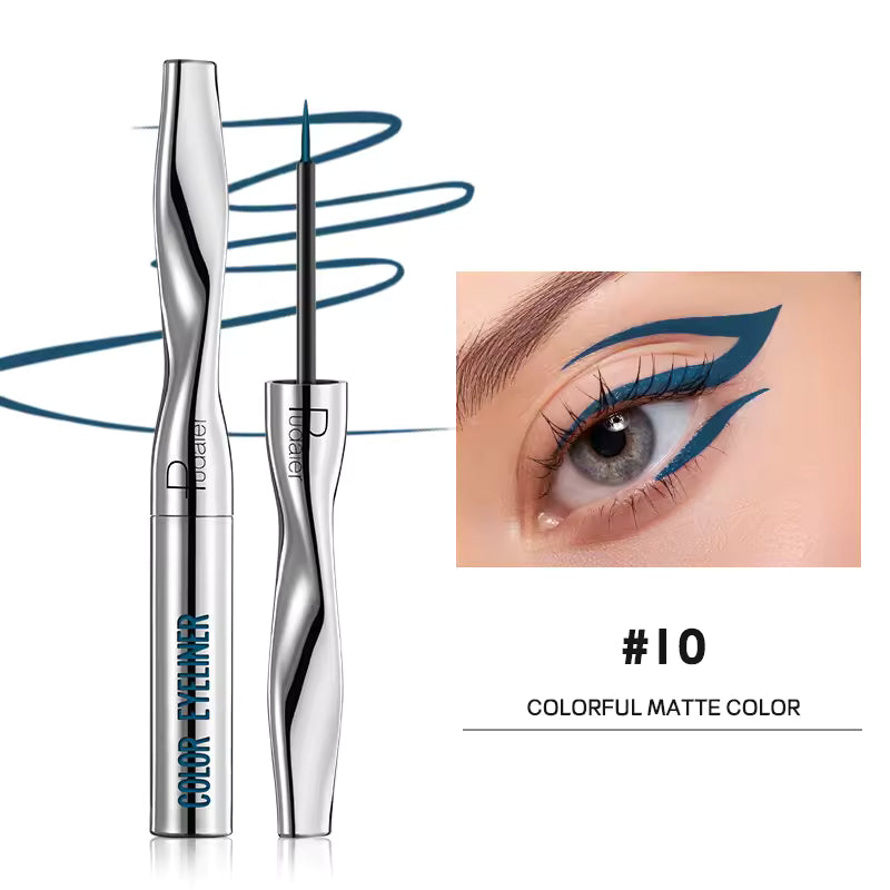 Quick-Dry Waterproof Multichrome Liquid Eyeliner Pen | Long-Lasting Sweat-Proof Precision Eye Liner