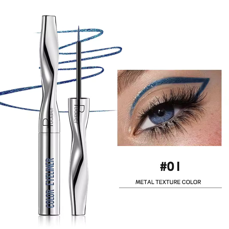 Quick-Dry Waterproof Multichrome Liquid Eyeliner Pen | Long-Lasting Sweat-Proof Precision Eye Liner