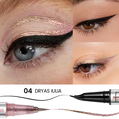 Waterproof 2-in-1 Chameleon Eyeliner Pen – Smooth, Long-Lasting & Non-Fading Black Eyeliner