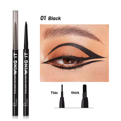 Waterproof Sweat-Proof Long-Lasting Matte Eyeliner Pencil | Smooth Non-Fading | Cruelty-Free Vegan Eye Liner