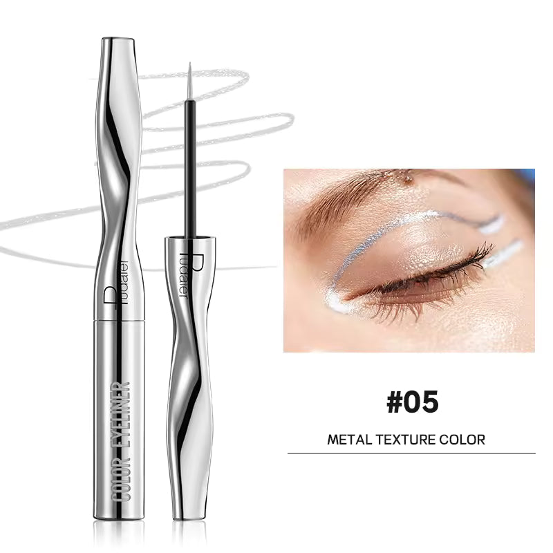 Quick-Dry Waterproof Multichrome Liquid Eyeliner Pen | Long-Lasting Sweat-Proof Precision Eye Liner