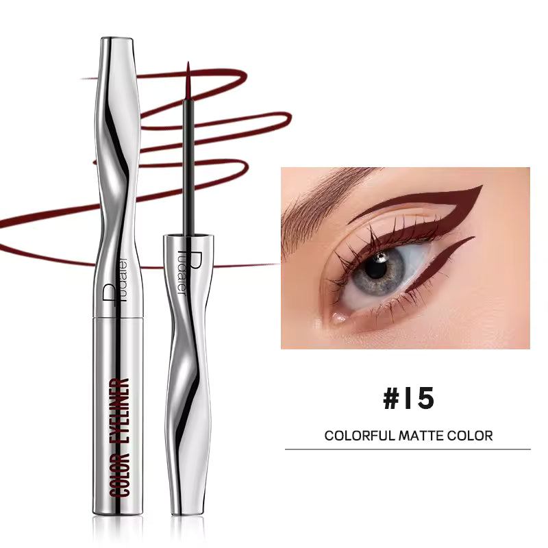 Quick-Dry Waterproof Multichrome Liquid Eyeliner Pen | Long-Lasting Sweat-Proof Precision Eye Liner