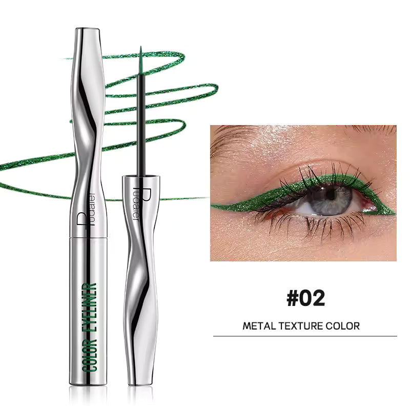 Quick-Dry Waterproof Multichrome Liquid Eyeliner Pen | Long-Lasting Sweat-Proof Precision Eye Liner
