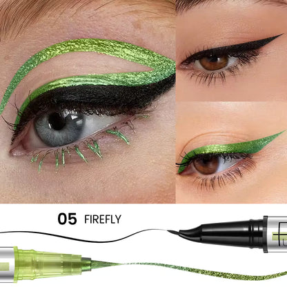 Waterproof 2-in-1 Chameleon Eyeliner Pen – Smooth, Long-Lasting & Non-Fading Black Eyeliner