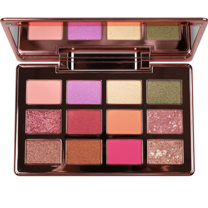 Shimmer & Matte High-Pigment Eyeshadow Palette – Long-Lasting Blendable Makeup Palette