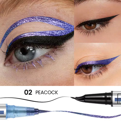 Waterproof 2-in-1 Chameleon Eyeliner Pen – Smooth, Long-Lasting & Non-Fading Black Eyeliner