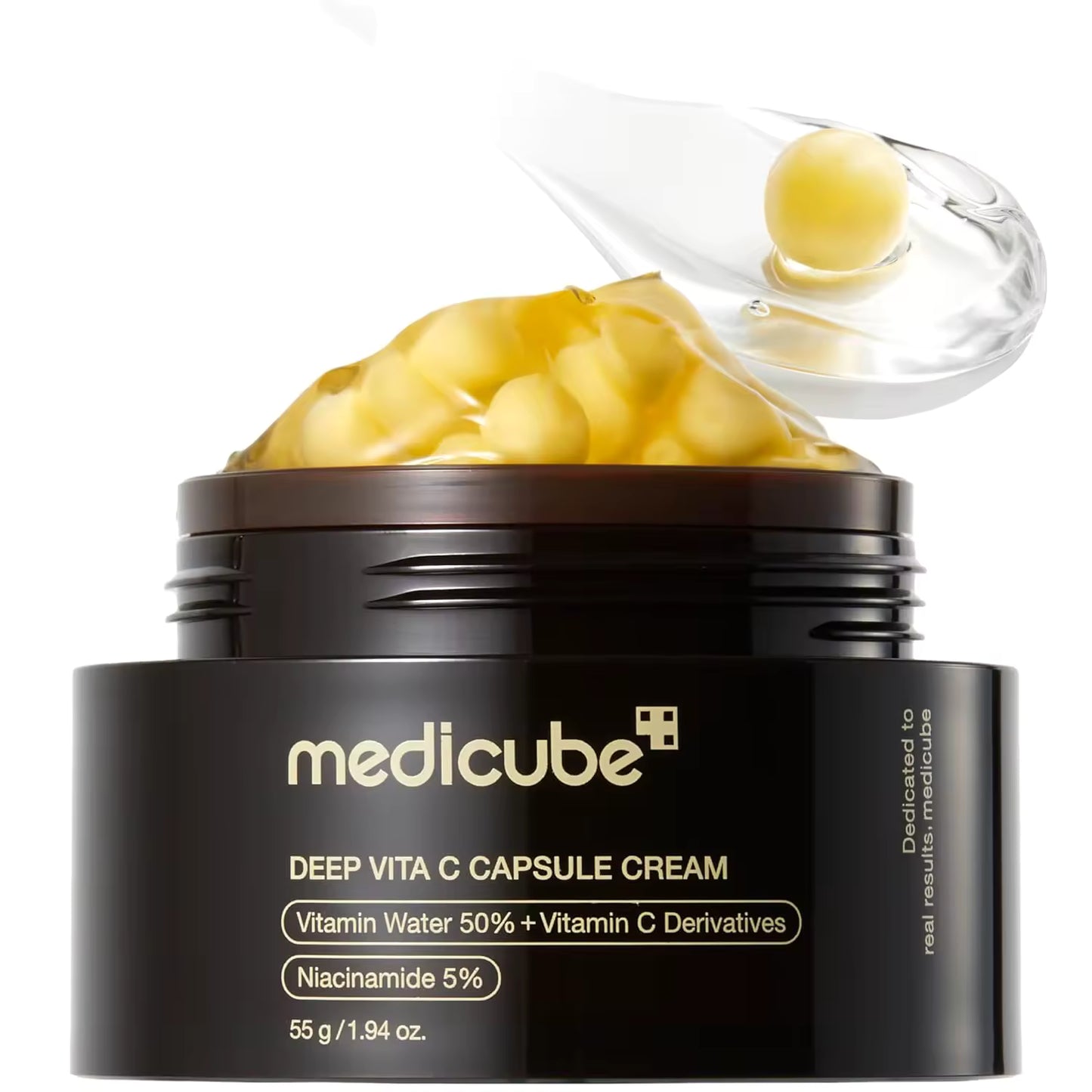 Medicube Bosman Deep Vitamin C Golden Capsule Face Cream – Liposome Brightening Moisturizer for Wrinkles, Dark Spots & Radiant Skin (50ml)